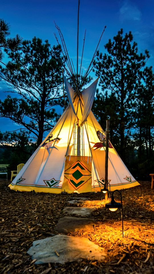 Cozy Tipis with Campfire Fun and Outdoor Adventures near Casper, Wyoming