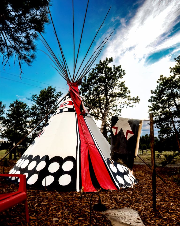 Cozy Tipis with Campfire Fun and Outdoor Adventures near Casper, Wyoming