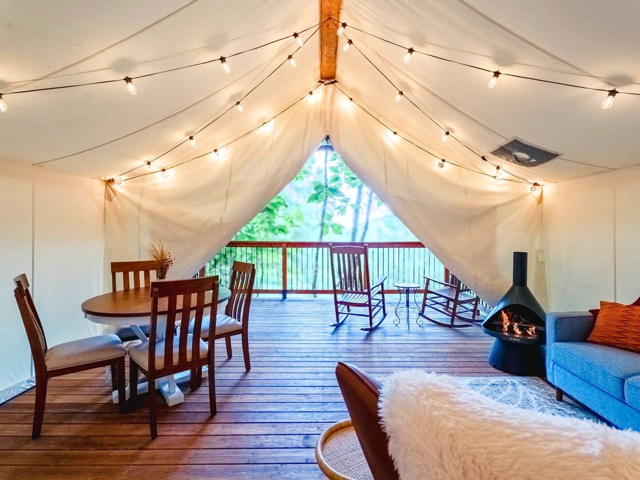Enchanting Safari Tent Hideaway near the River and Mountains of Tennessee