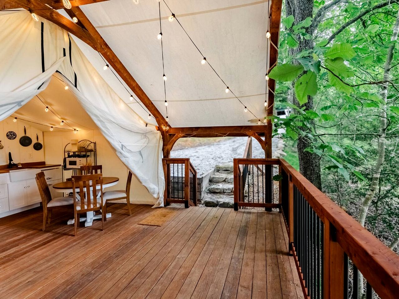 Enchanting Safari Tent Hideaway near the River and Mountains of Tennessee