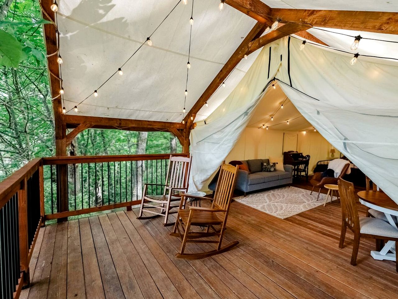 Enchanting Safari Tent Hideaway near the River and Mountains of Tennessee