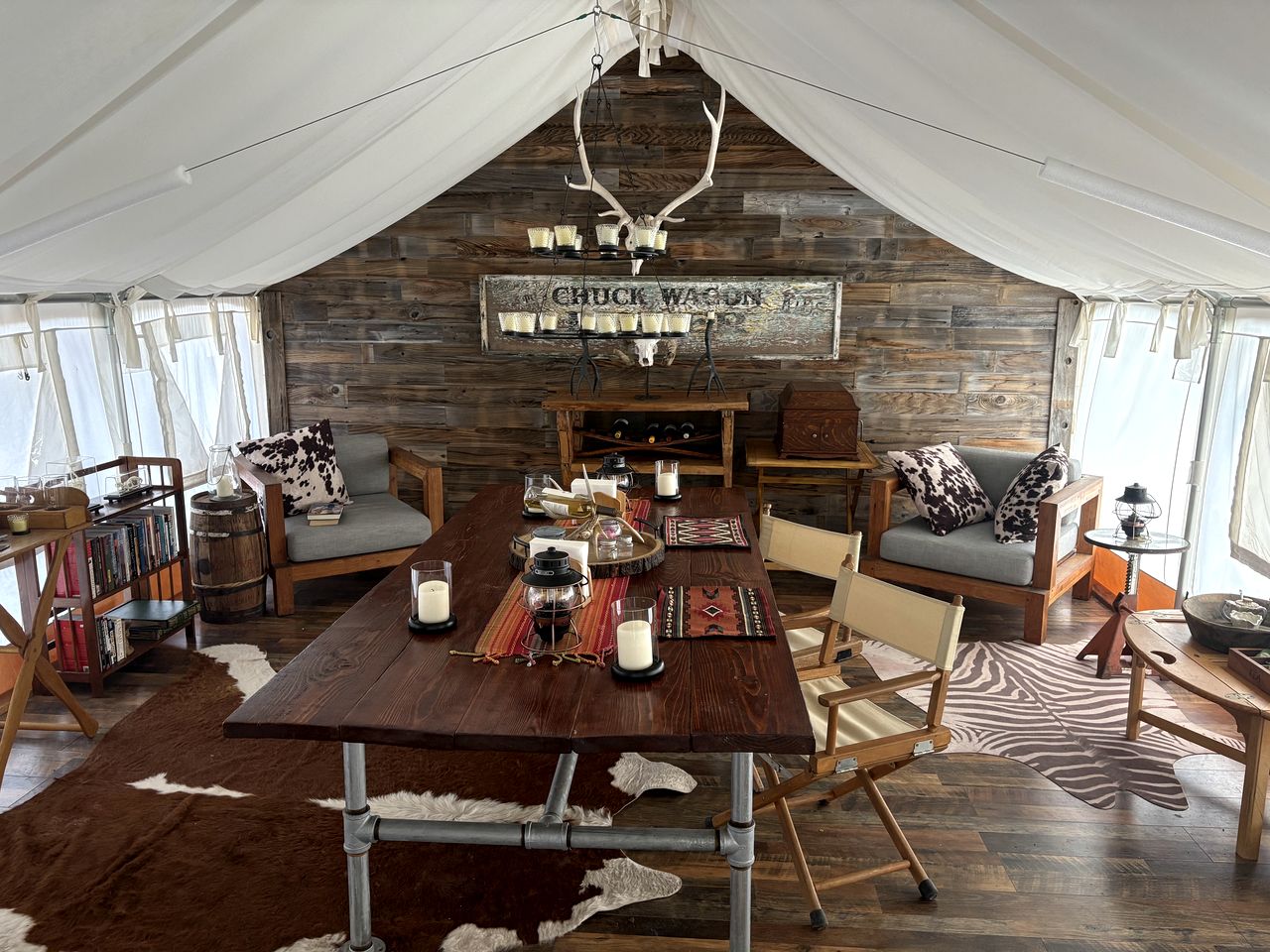 Secluded Luxury Glamping Camp with Safari-Style Dining near South Rim Grand Canyon, Arizona