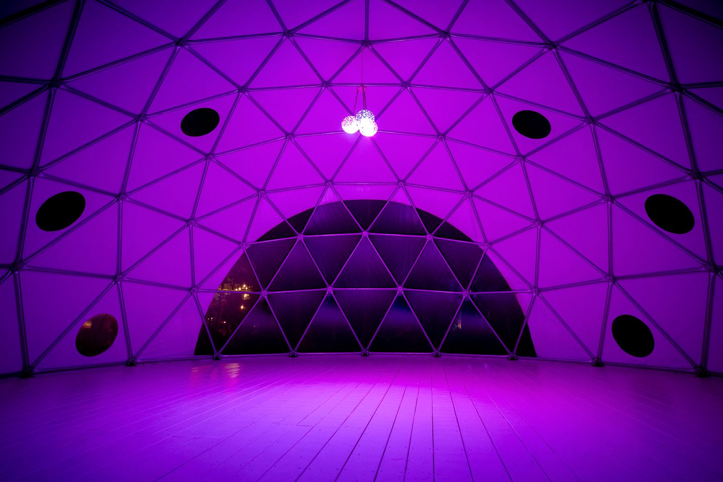 Incredible Spacious Dome for A Group Glamping Experience Surrounded by Nature in Woodridge, New York