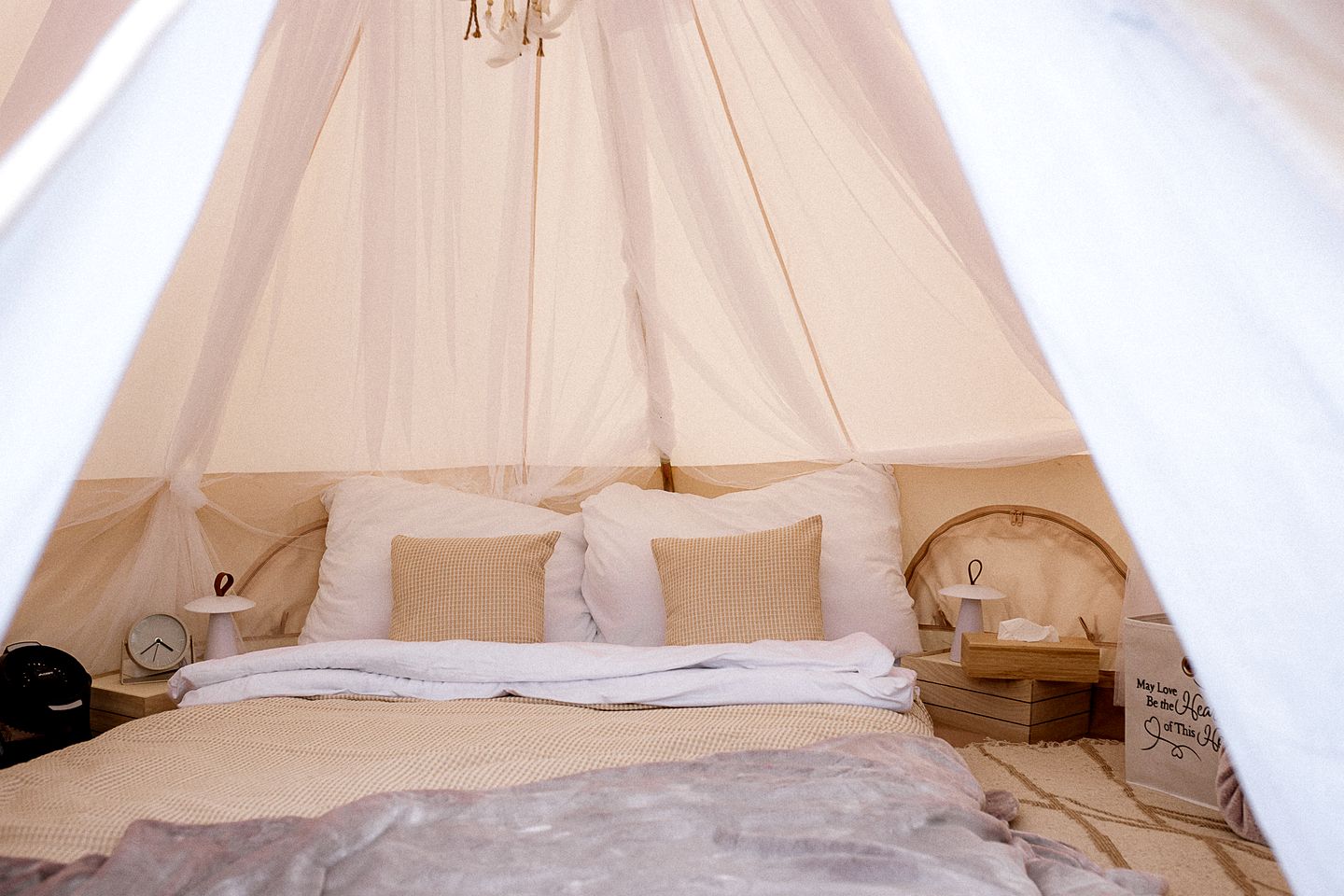 Romantic Secluded Bell Tent for an Amazing Couples Escape in Nature near Prague, Czech Republic