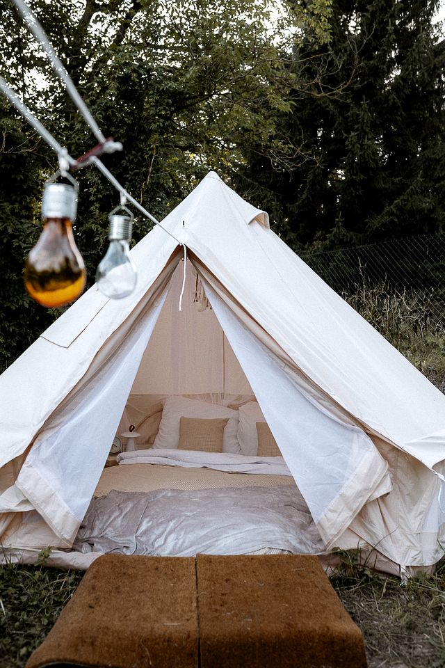 Romantic Secluded Bell Tent for an Amazing Couples Escape in Nature near Prague, Czech Republic