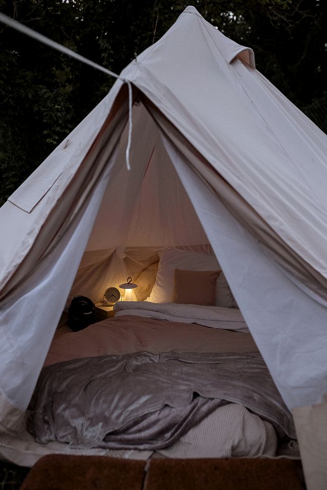 Romantic Secluded Bell Tent for an Amazing Couples Escape in Nature near Prague, Czech Republic