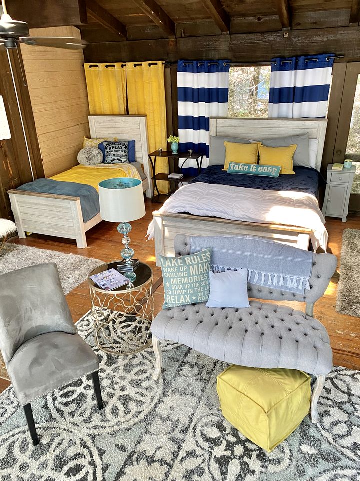 Luxury Glamping Cabin with Waterfront Access near Lake Texoma, Oklahoma