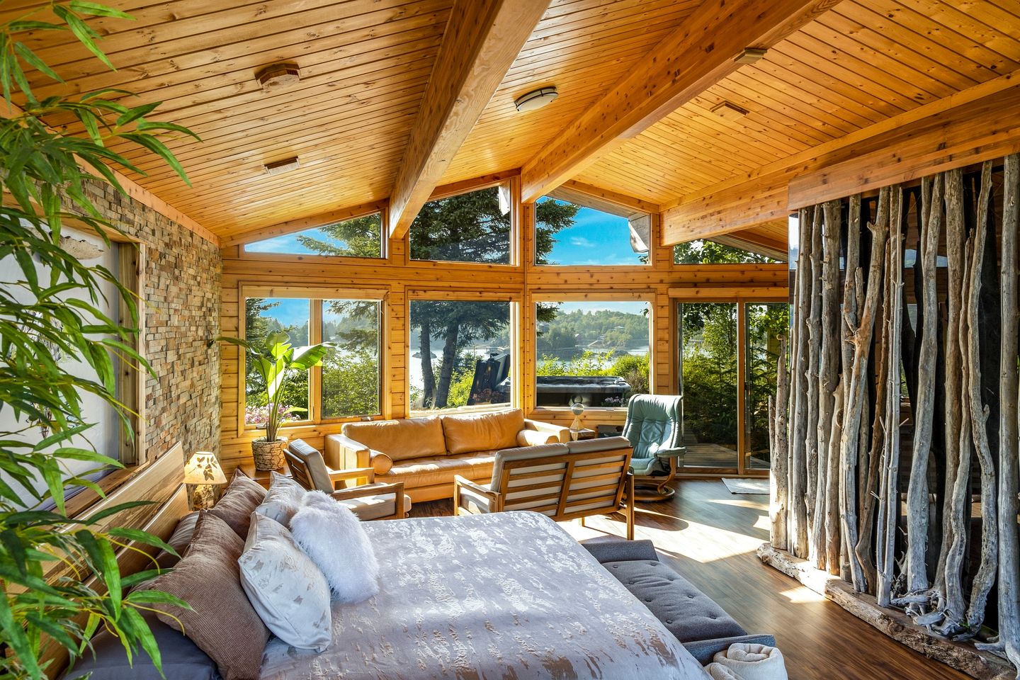 Luxurious VIP Cabin with Incredible Views of the Gorgeous Surrounding Landscape for an Unforgettable Escape in Halibut Cove, Alaska