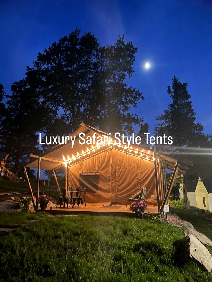 Cozy Luxury Cottages & Glamping Tents with Fire Pits near Newport – Portsmouth, RI