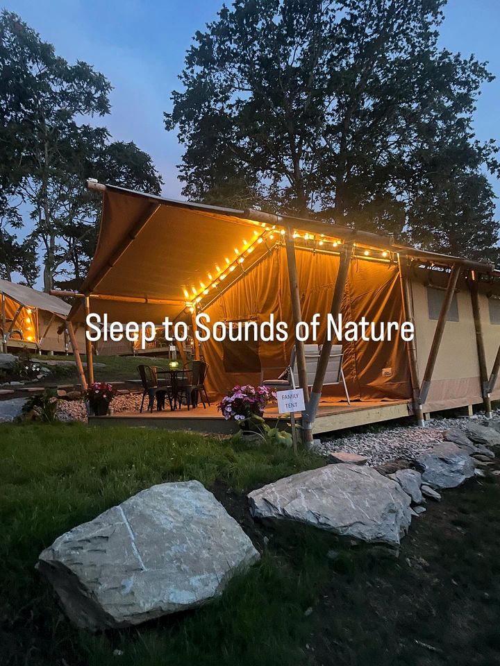 Cozy Luxury Cottages & Glamping Tents with Fire Pits near Newport – Portsmouth, RI