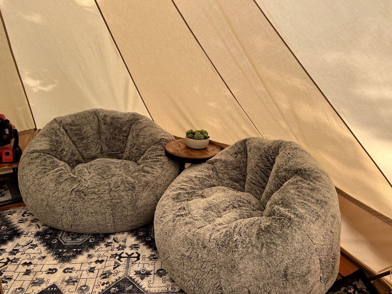 Romantic Luxury Glamping Tent with Riverfront Views near Sandpoint, Idaho