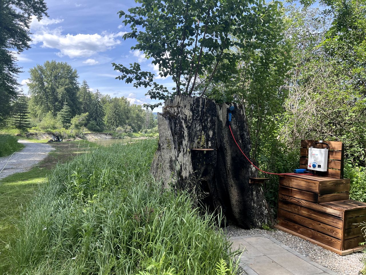 Romantic Luxury Glamping Tent with Riverfront Views near Sandpoint, Idaho