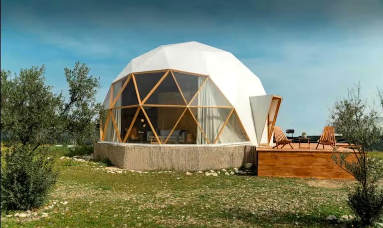 Incredible Geodesic Dome at the Base of the Taurus Mountains near Antalya, Turkey