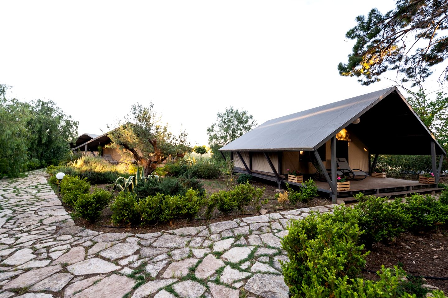 Luxurious Safari Tent on an Incredible Farmhouse Property for a Relaxing Glamping Getaway in Trapani, Italy