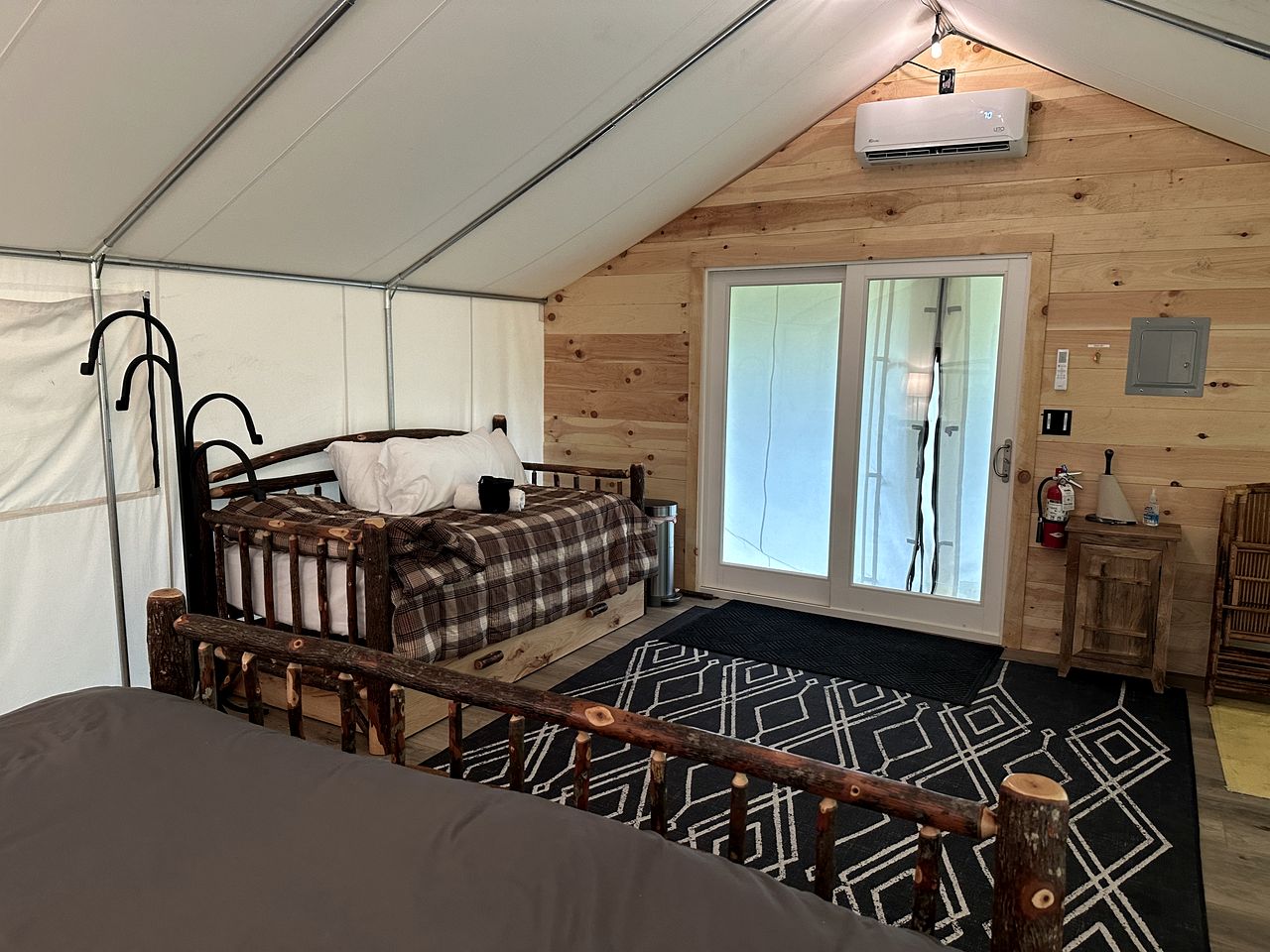 Amazing Tented Cabin Nestled Amongst the Trees for a Peaceful Glamping Getaway near Madison, Ohio