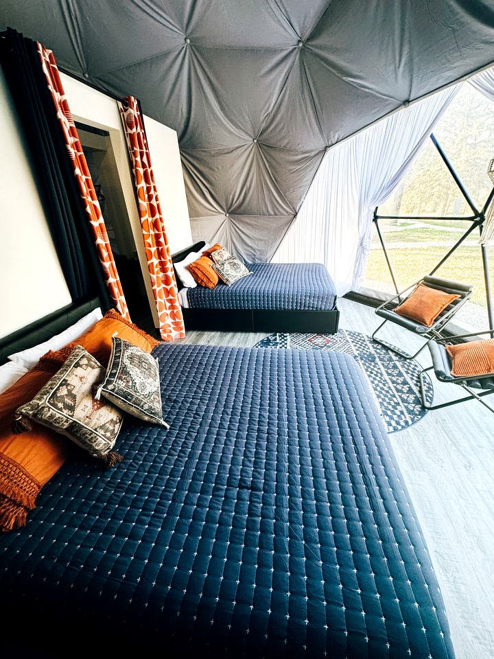 Luxurious Dome Glamping Resort with Pool & Spa near Lake Michigan in South Haven, MI