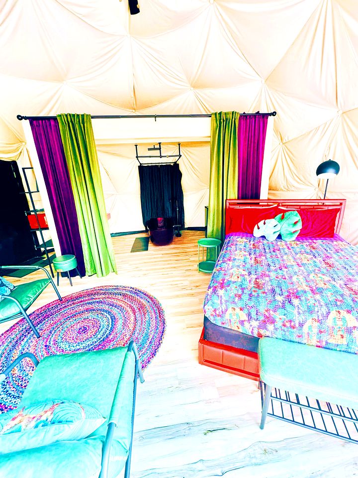 Luxurious Dome Glamping Resort with Pool & Spa near Lake Michigan in South Haven, MI