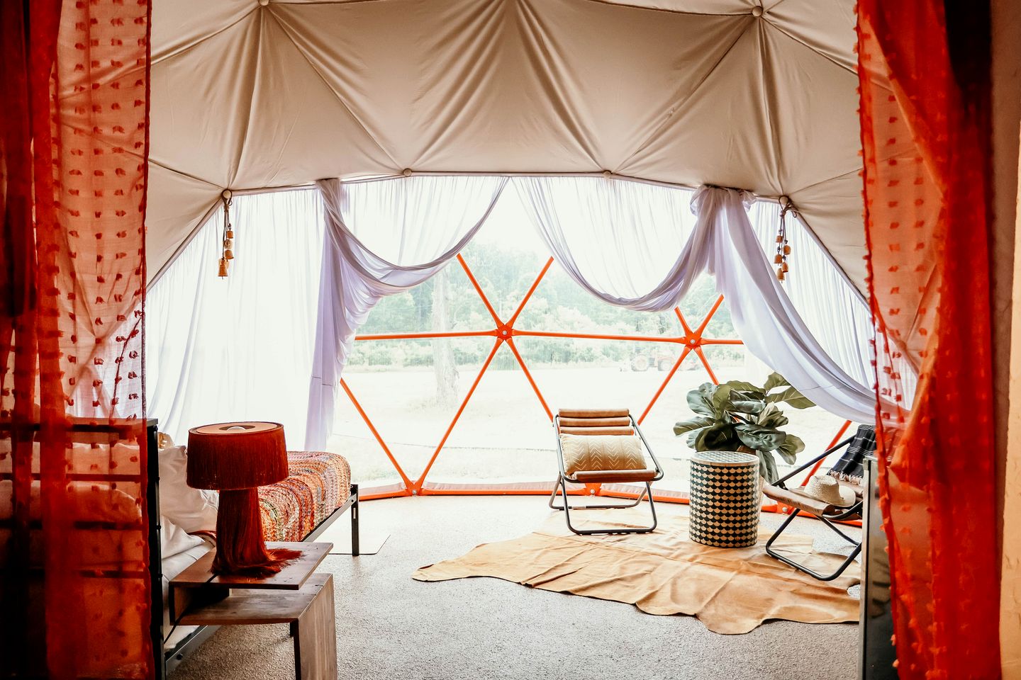 Luxurious Dome Glamping Resort with Pool & Spa near Lake Michigan in South Haven, MI