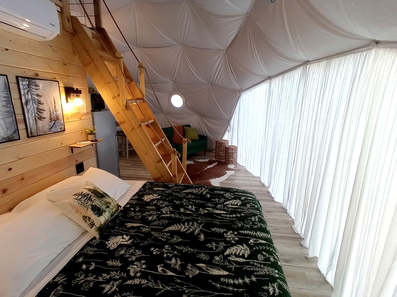 Beautiful Dome Surrounded by Trees for a Peaceful Glamping Getaway near Mellen, Wisconsin