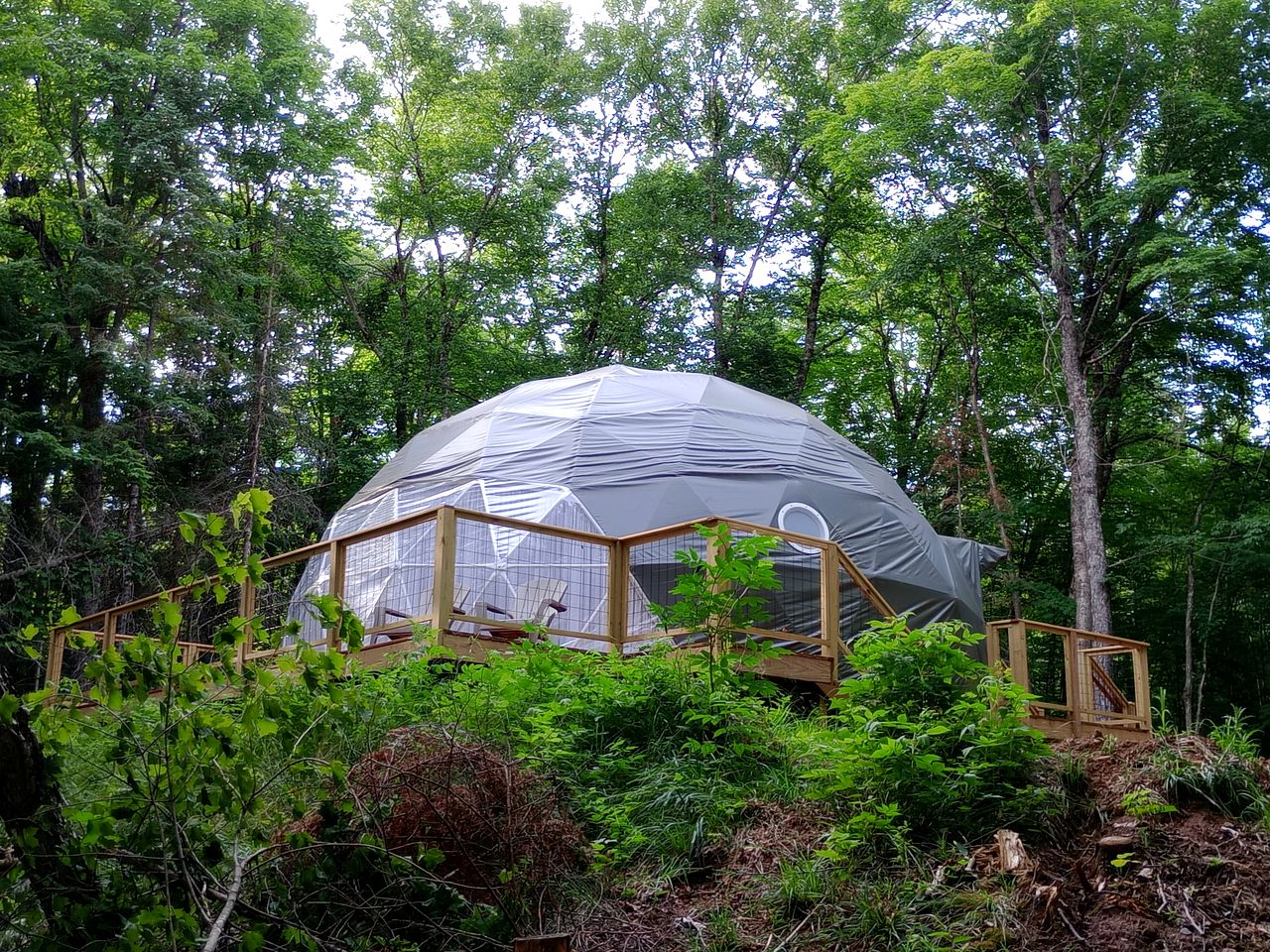 Beautiful Dome Surrounded by Trees for a Peaceful Glamping Getaway near Mellen, Wisconsin