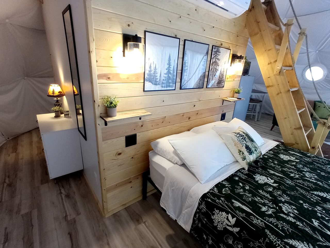 Beautiful Dome Surrounded by Trees for a Peaceful Glamping Getaway near Mellen, Wisconsin