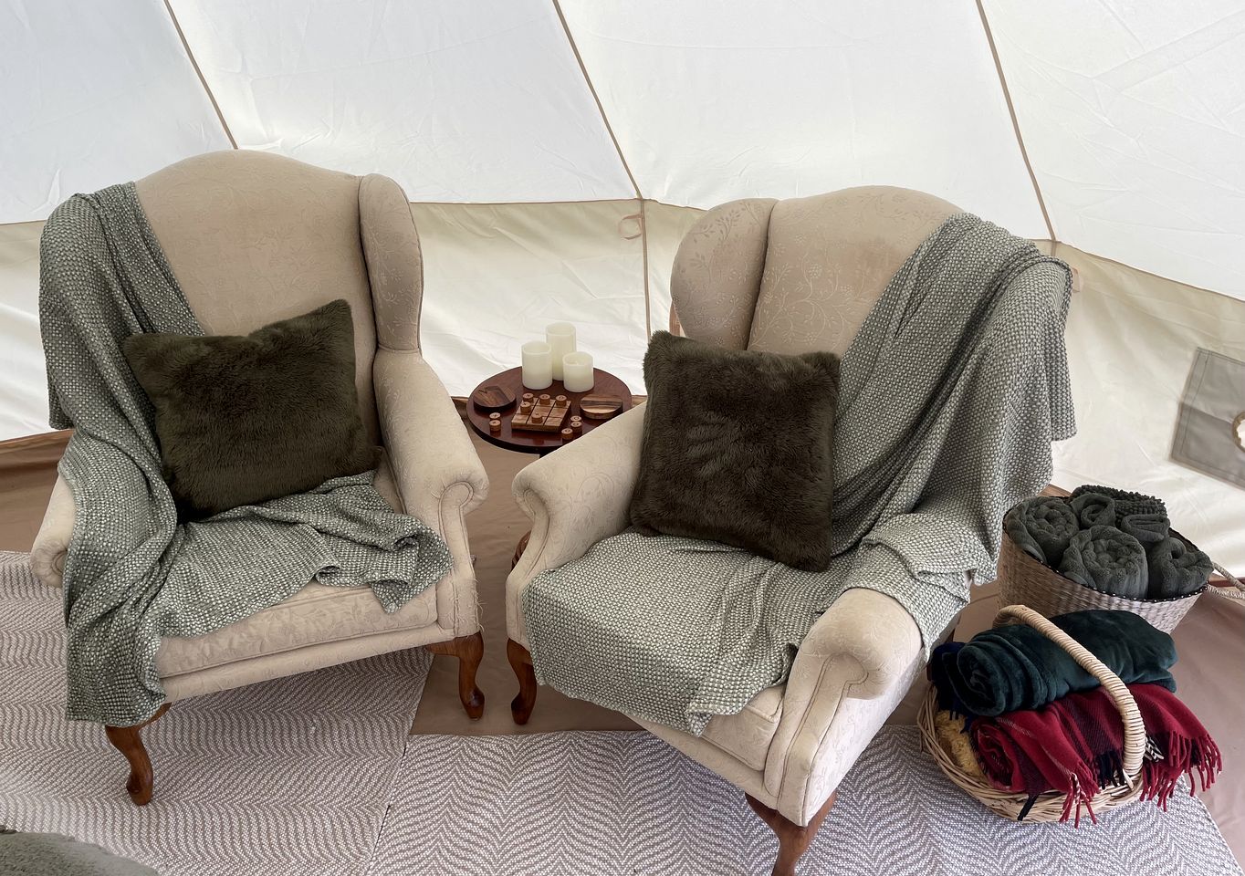 Enchanting Off-Grid Bell Tent Retreat for a Relaxing Romantic Getaway in Lilydale, Tasmania