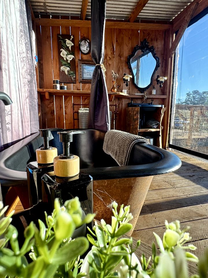 Enchanting Off-Grid Bell Tent Retreat for a Relaxing Romantic Getaway in Lilydale, Tasmania