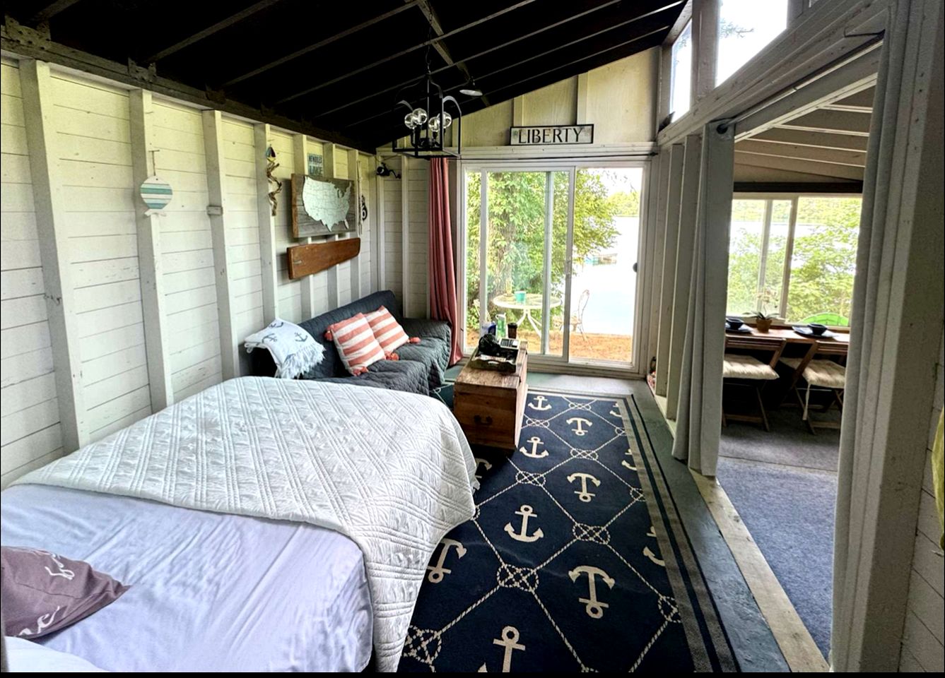 Cozy Lakeside Cottage with Private Beach Cove and Canoe Access near Cape Cod, Massachusetts