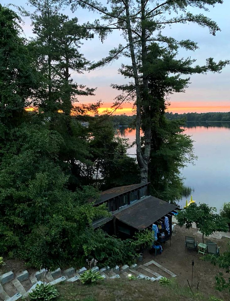 Cozy Lakeside Cottage with Private Beach Cove and Canoe Access near Cape Cod, Massachusetts
