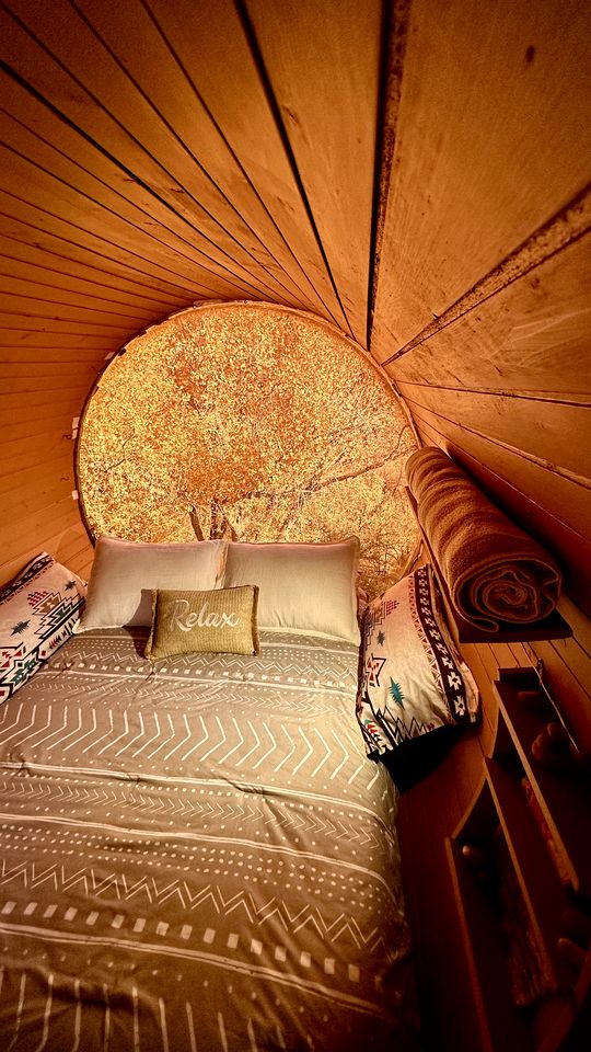 Amazing Unique Barrel Pod with Incredible Views for an Unforgettable Romantic Getaway near Lake Montezuma, Arizona
