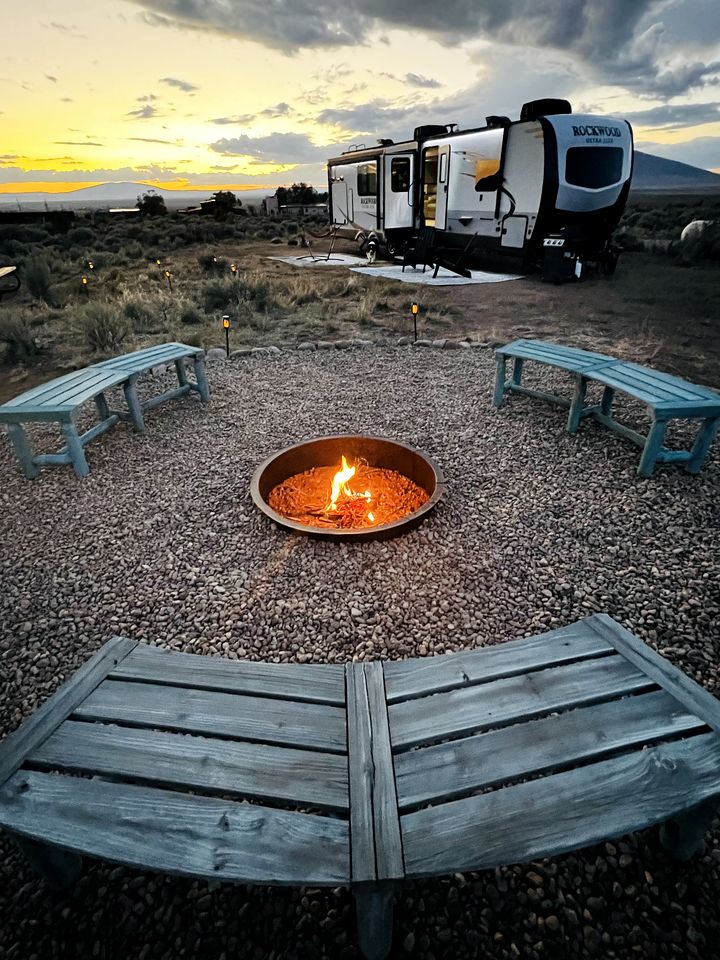 Spacious Camper on a Llama Rescue Ranch with Stunning Views near Questa, New Mexico