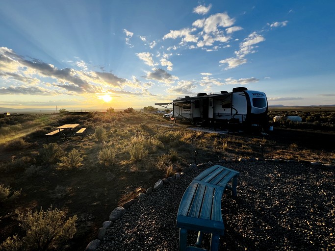 Cozy Camper on a Llama Rescue Ranch with Stunning Views near Questa, New Mexico