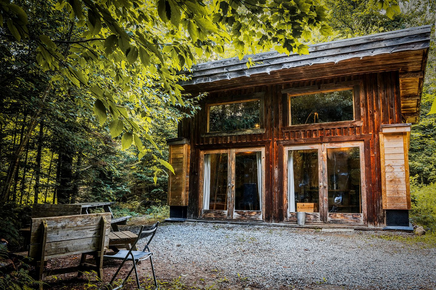 Beautiful Wooden Cabin Nestled in the Trees for a Peaceful Escape in Nature in Harrington, Quebec