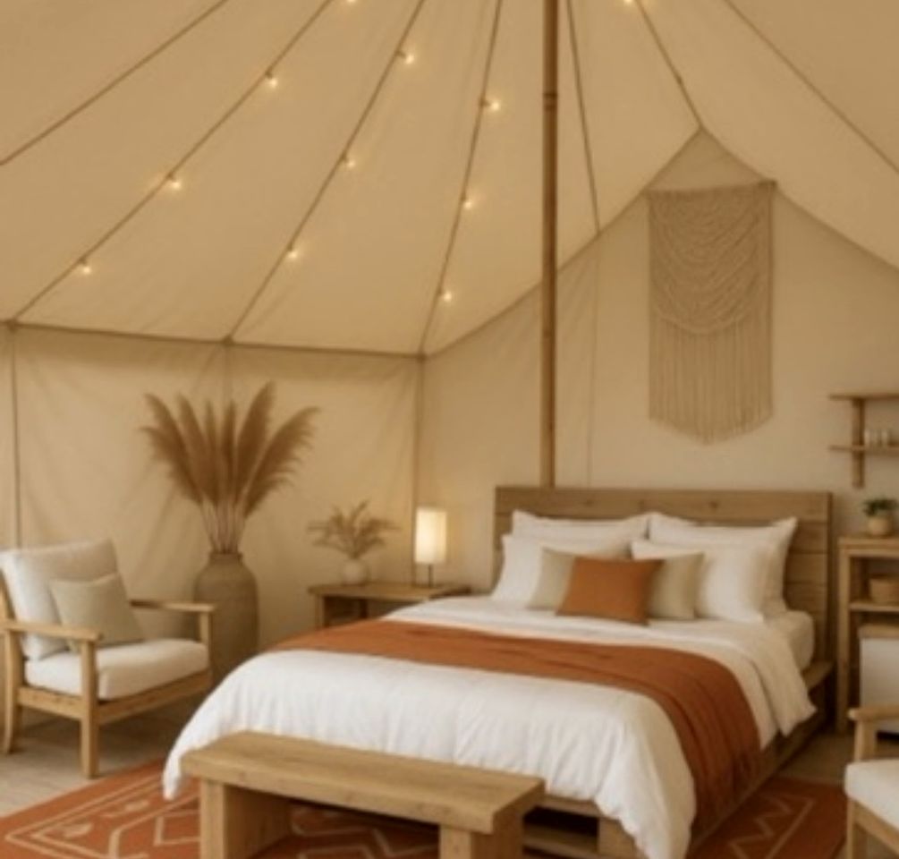 Luxurious Bell Tent for a Peaceful Glamping Escape near Brownfield, Texas