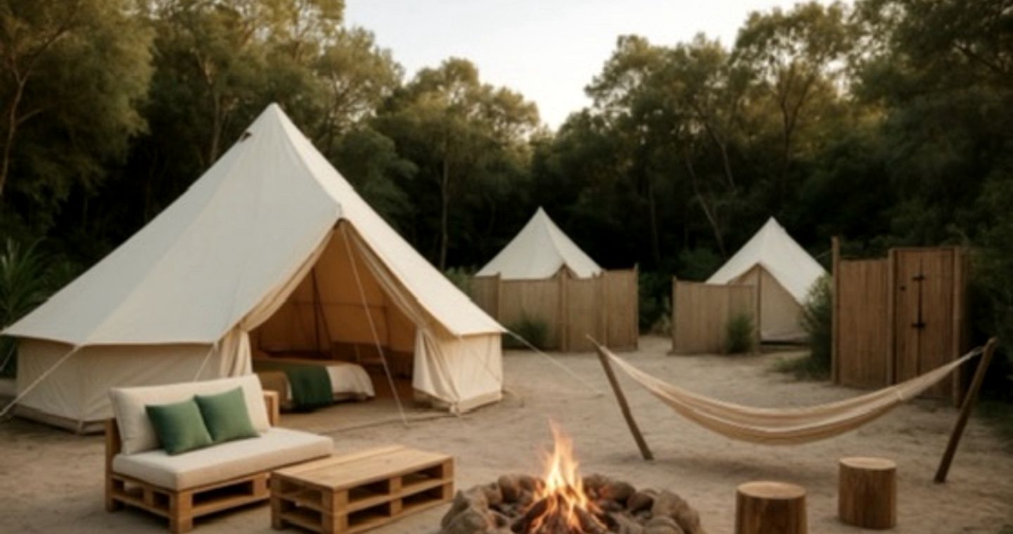 Luxurious Bell Tent for a Peaceful Glamping Escape near Brownfield, Texas