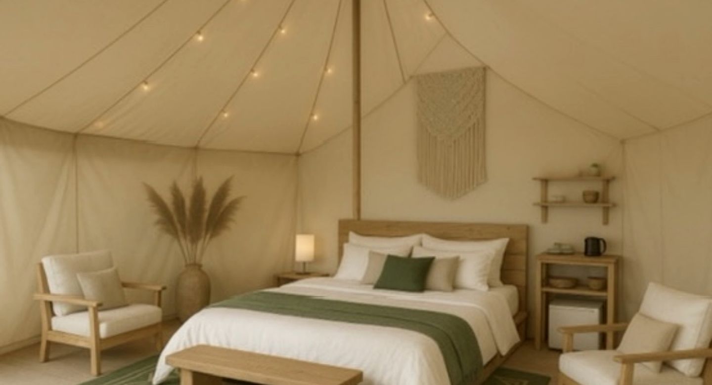 Luxurious Bell Tent for a Peaceful Glamping Escape near Brownfield, Texas