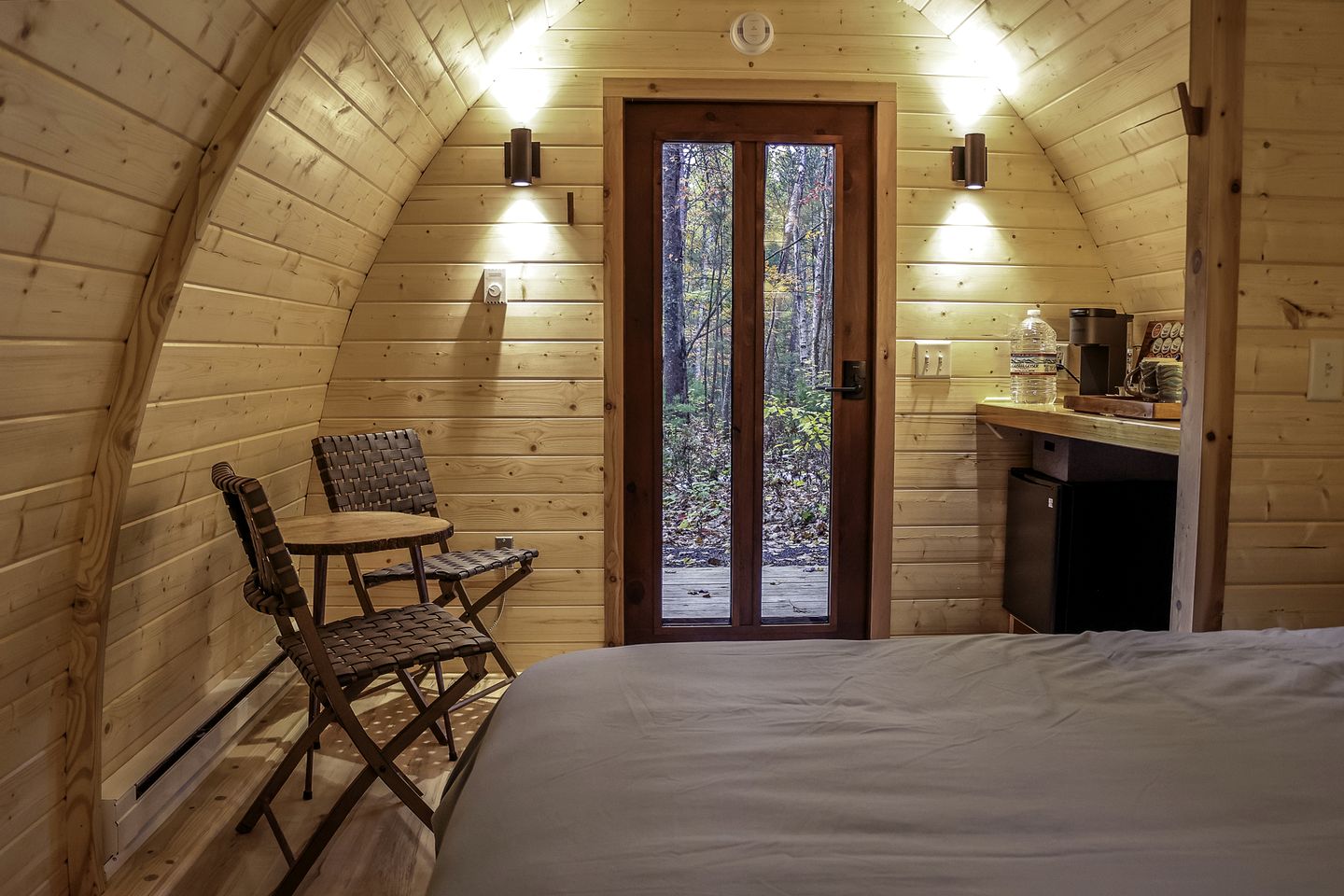 Stunning Two Oaks Pod Surrounded by Trees for an Amazing Couples Retreat near Washburn, Wisconsin