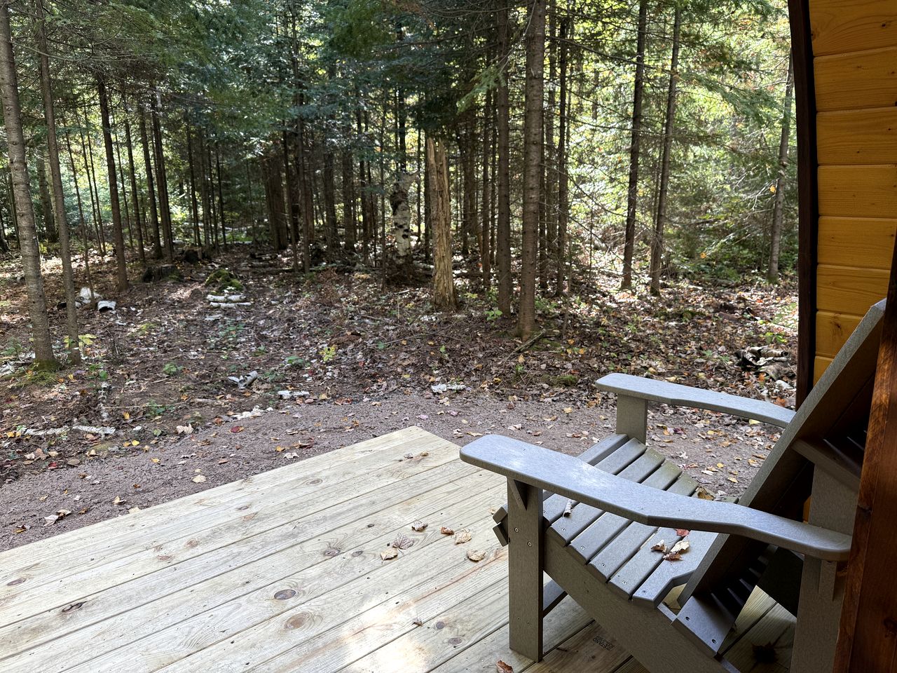 Beautiful Fir Grove Pod near Lake Superior for a Unique Romantic Escape in Nature near Washburn, Wisconsin
