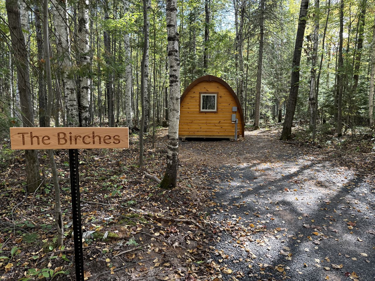 Gorgeous Birches Pod in the Woods for a Memorable Glamping Experience near Lake Superior in Wisconsin