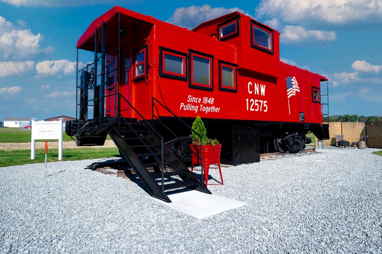 Gorgeous Historic Caboose for a Unique Getaway in Fredericktown, Missouri