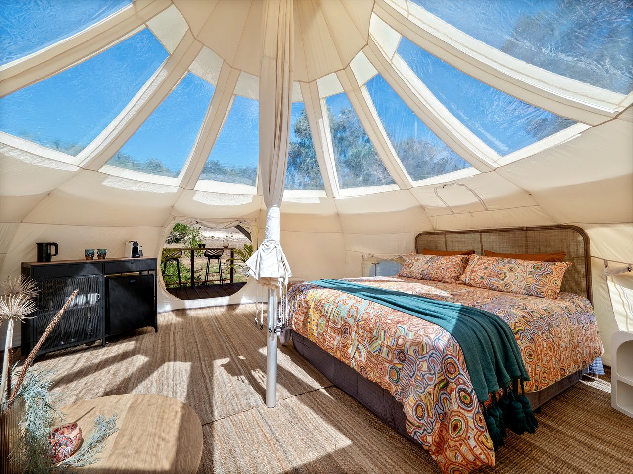 Luxurious Bell Tent for a Peaceful Romantic Escape in Nature near Nannup, Western Australia