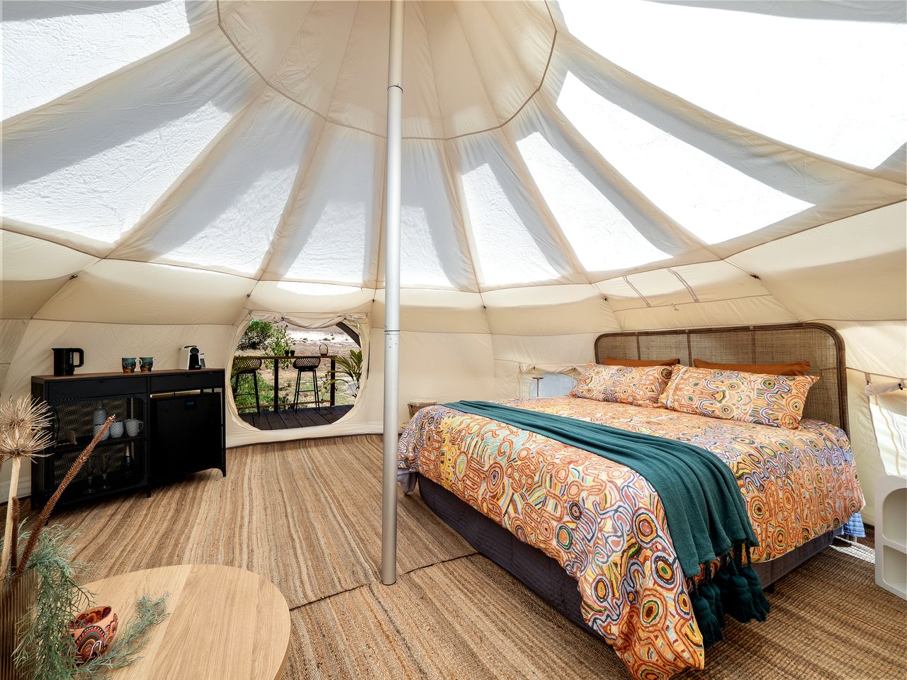 Luxurious Bell Tent for a Peaceful Romantic Escape in Nature near Nannup, Western Australia