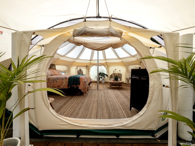 Luxurious Bell Tent for a Peaceful Romantic Escape in Nature near Nannup, Western Australia