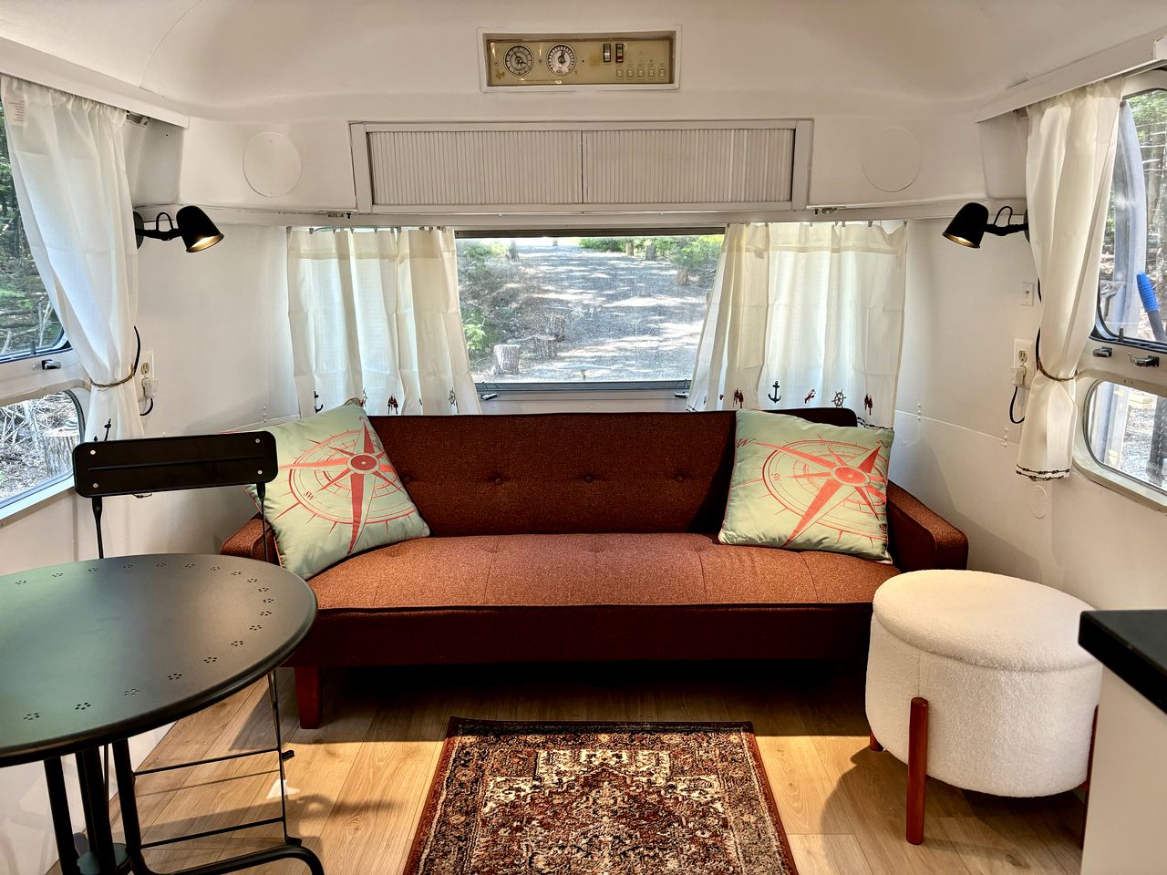 Gorgeous Vintage Airstream and Tiny House A-Frame Cabin with a Fabulous View near Acadia National Park