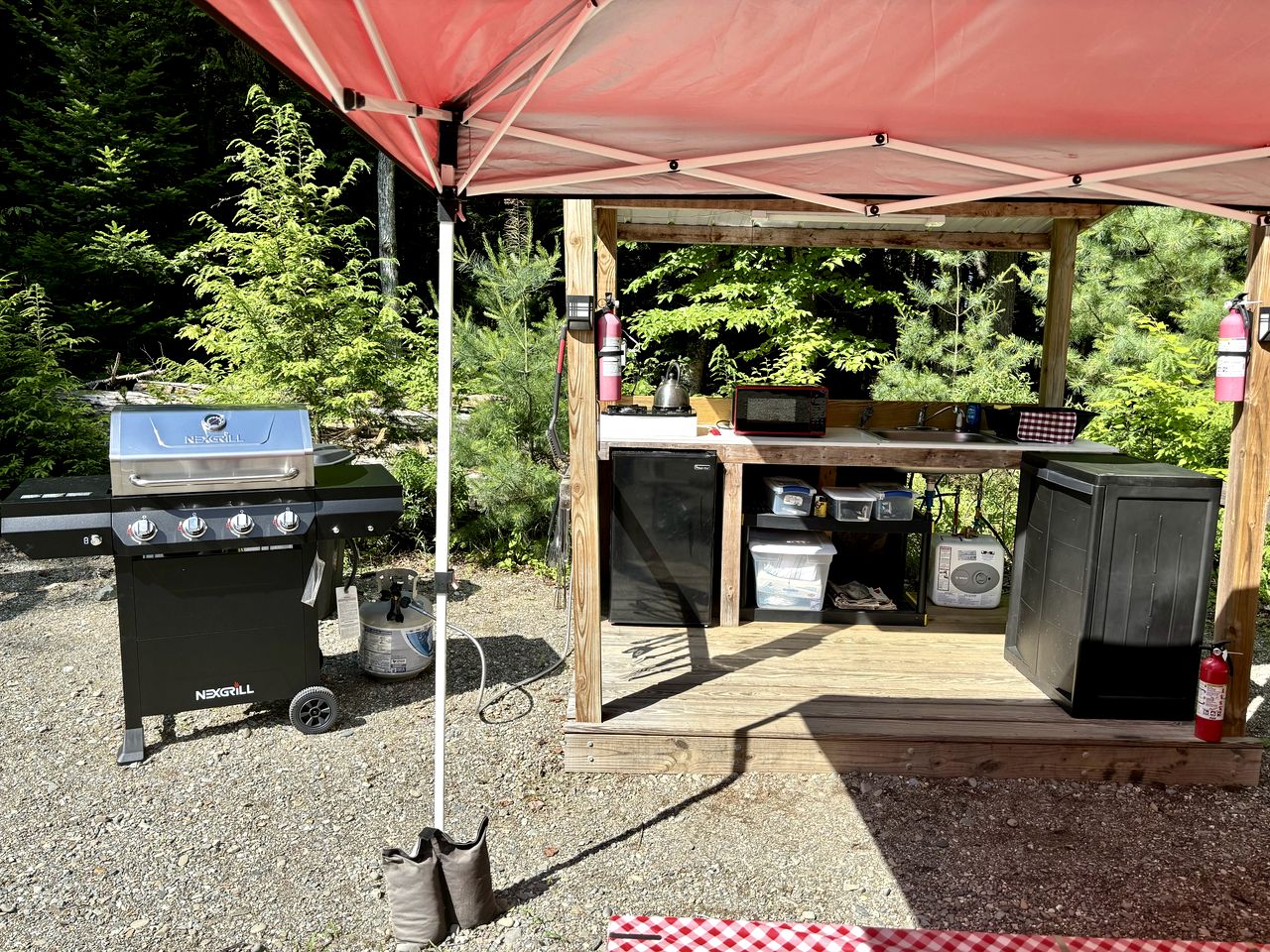 Gorgeous Vintage Airstream and Tiny House A-Frame Cabin with a Fabulous View near Acadia National Park