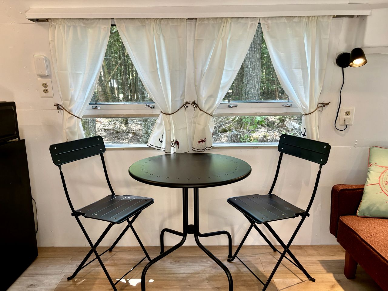 Gorgeous Vintage Airstream and Tiny House A-Frame Cabin with a Fabulous View near Acadia National Park