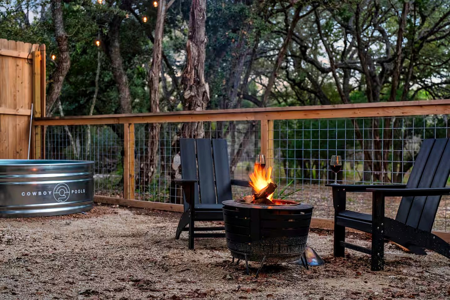 Romantic Tiny Casita Surrounded by Nature with Pool, Fire Pit, and Griddle near Driftwood, Texas