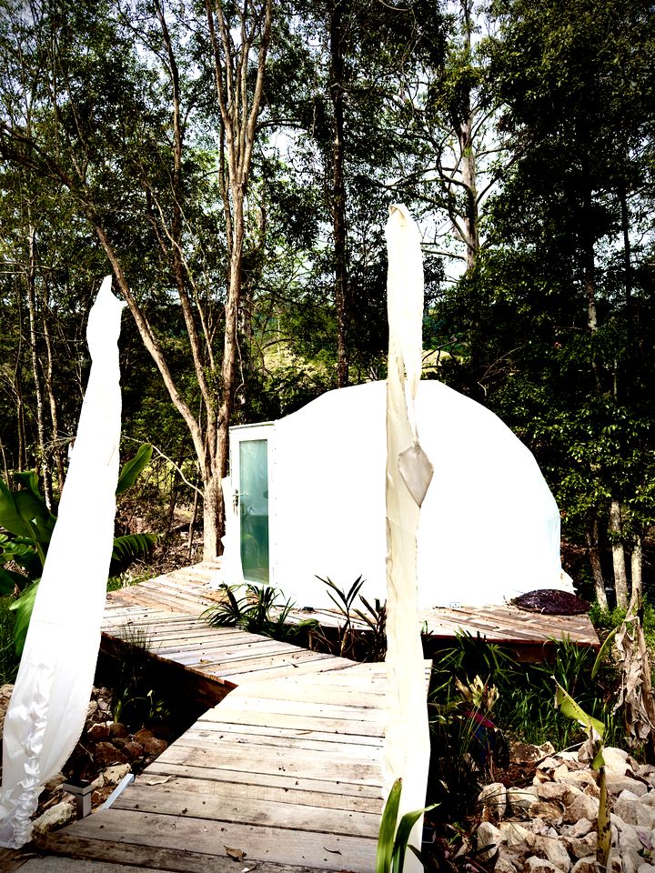 Two Amazing Domes for a Unique Escape in Nature in Tom's Creek, New South Wales