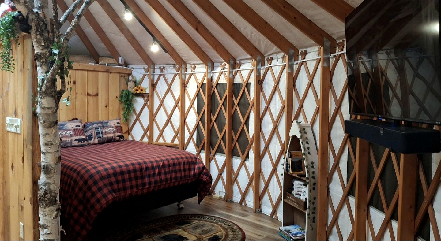 Gorgeous Yurt in the Adirondacks for a Unique Glamping Getaway near Minerva, New York