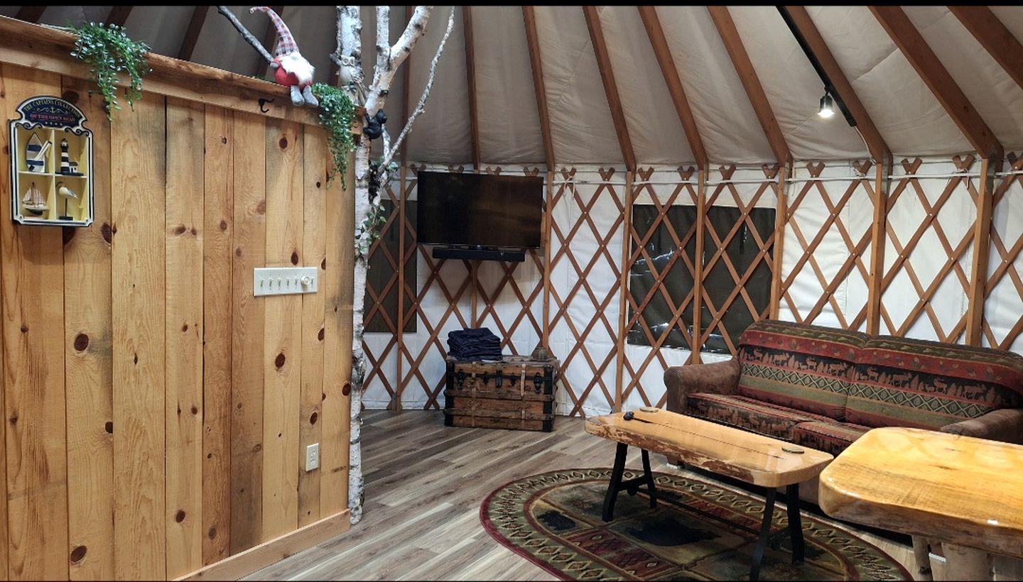 Gorgeous Yurt in the Adirondacks for a Unique Glamping Getaway near Minerva, New York